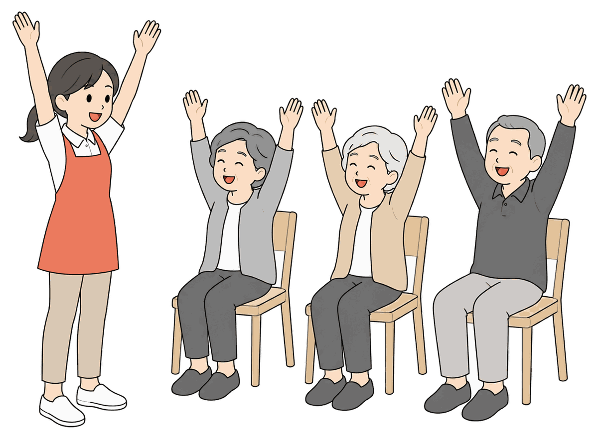 体操とレクリエーションの絵