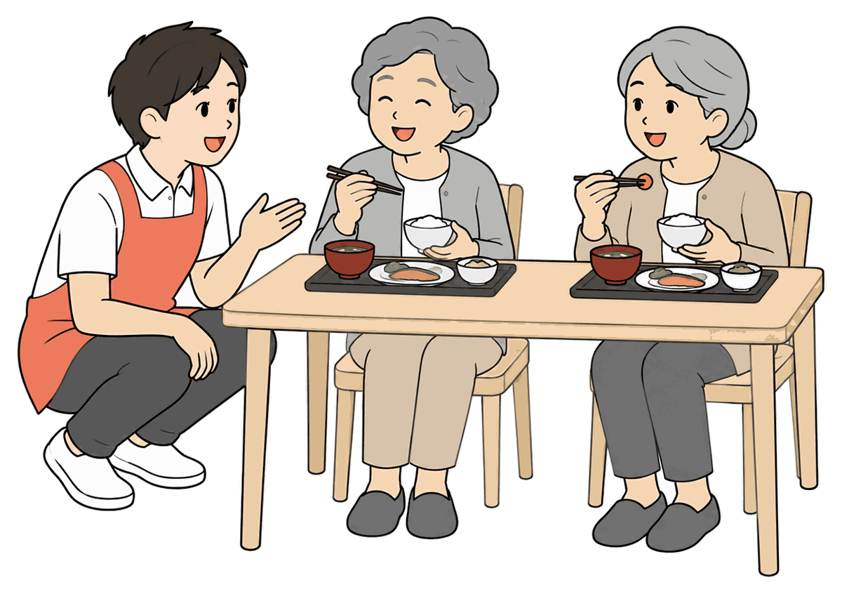 お昼ごはんの絵